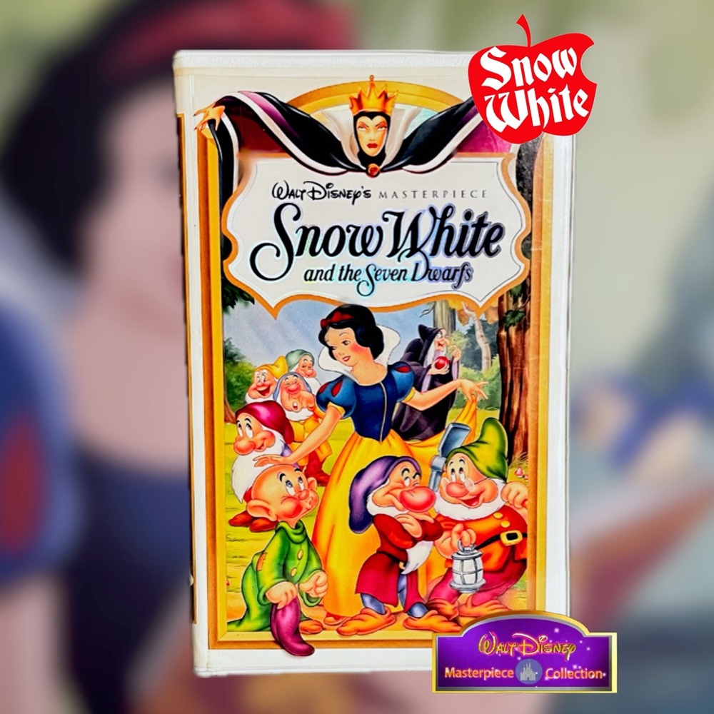 1994 🍎Walt Disney’s Master Piece: Snow White and the Seven Dwarfs VHS 1524 RARE